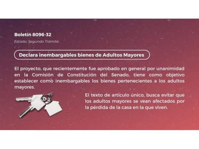 COMISION APRUEBA INEMBARGABILIDAD DE SUS BIENES