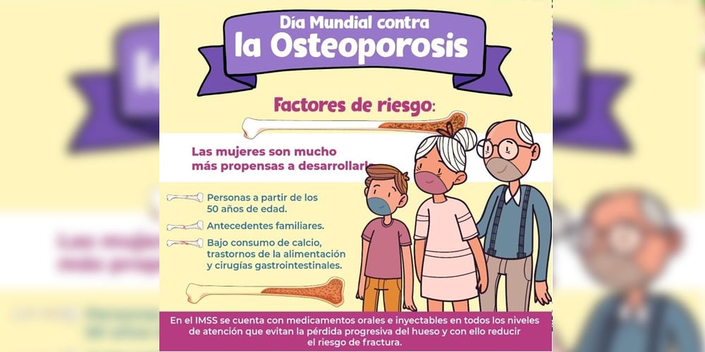 Osteoporosis, principal causa de discapacidad en adultos mayores, advertirn