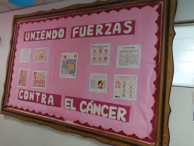 Mensajes de prevencion del cancer en Hospital de Chepo