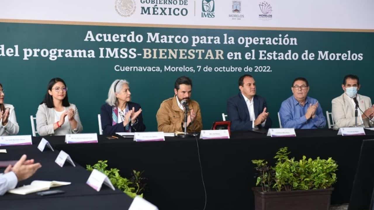 Gobierno de Morelos e IMSS firman Acuerdo Marco para la Operación de IMSS-Bienestar