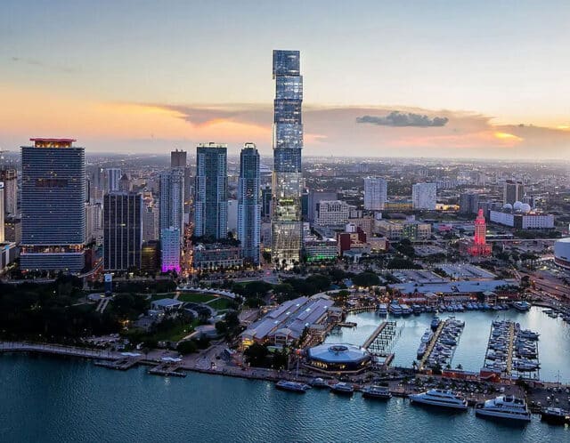 Waldorf Astoria hotel construye en primer edificio más alto de Miami