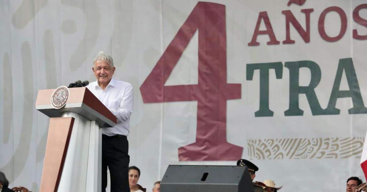 AMLO informó en Zócalo sobre sus cuatro años de gobierno